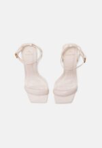 Cortiça Calf Off-White Leather Sandals – 9cm High Heel Ankle Strap - Image 3