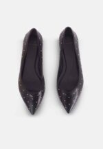 Hamelia Black Leather Ballerinas – Pointed-Toe Studs - Image 3