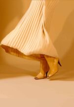 Inga Calf Beige Leather Ankle Boots – 8.7cm Pointed-Toe - Image 4