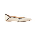 Pitanga Beige Leather Ballerinas