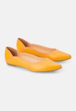 Pitanga Yellow Leather Ballerinas - Image 3