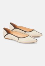 Pitanga Beige Leather Ballerinas - Image 3