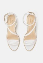 Romã White Leather Espadrille Wedges – Jute Platform - Image 3