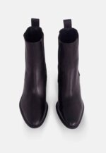 Canna Black Leather Chelsea Ankle Boots – 6.5cm Block Heel - Image 3
