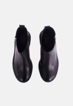 Sophora Goat Leather Ankle Boots – 9cm Round-Toe Block Heel - Image 3