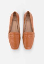 Cipó Brown Leather Square-Toe Loafers – Flat - Image 3