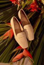 Cipó Beige Leather Square-Toe Loafers – Flat - Image 4