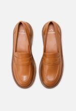 Carvalho Caramel Leather Loafers – Chunky 6cm Block Sole - Image 2