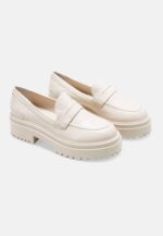 Carvalho Off-White Leather Loafers – Chunky 6cm Block Sole - Image 2
