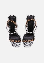 Palmito Animal Print Calf Leather Sandals – 6.5cm Block Heel - Image 2