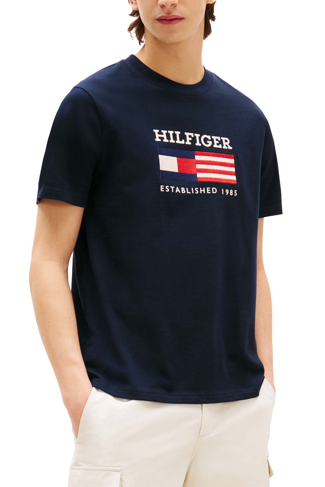 TOMMY HILFIGER - Men's Americana Monotype Flag Box T-shirt  - Size XXL - Image 41