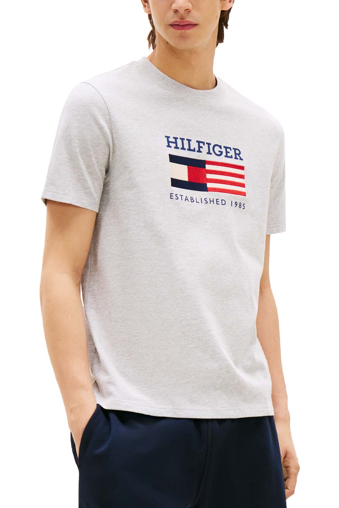 TOMMY HILFIGER - Men's Americana Monotype Flag Box T-shirt  - Size XXL - Image 5