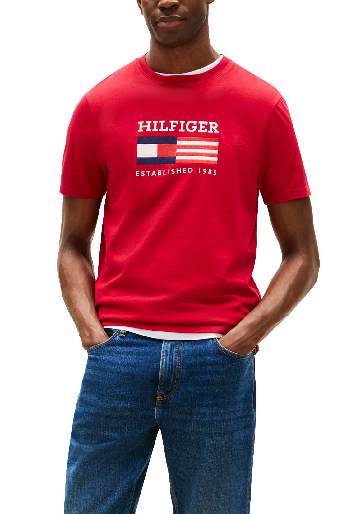 TOMMY HILFIGER - Men's Americana Monotype Flag Box T-shirt  - Size XXL - Image 30