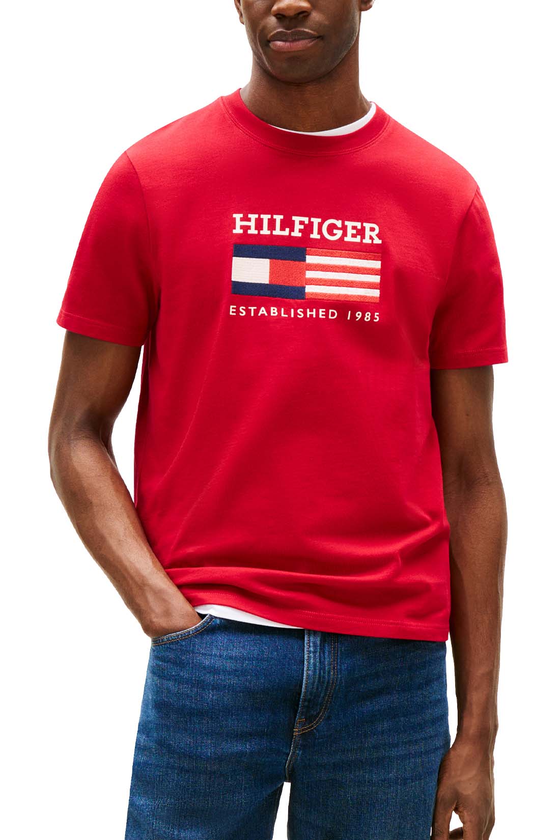 TOMMY HILFIGER - Men's Americana Monotype Flag Box T-shirt  - Size XXL - Image 29