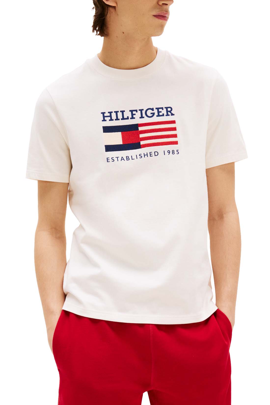 TOMMY HILFIGER - Men's Americana Monotype Flag Box T-shirt  - Size XXL - Image 50