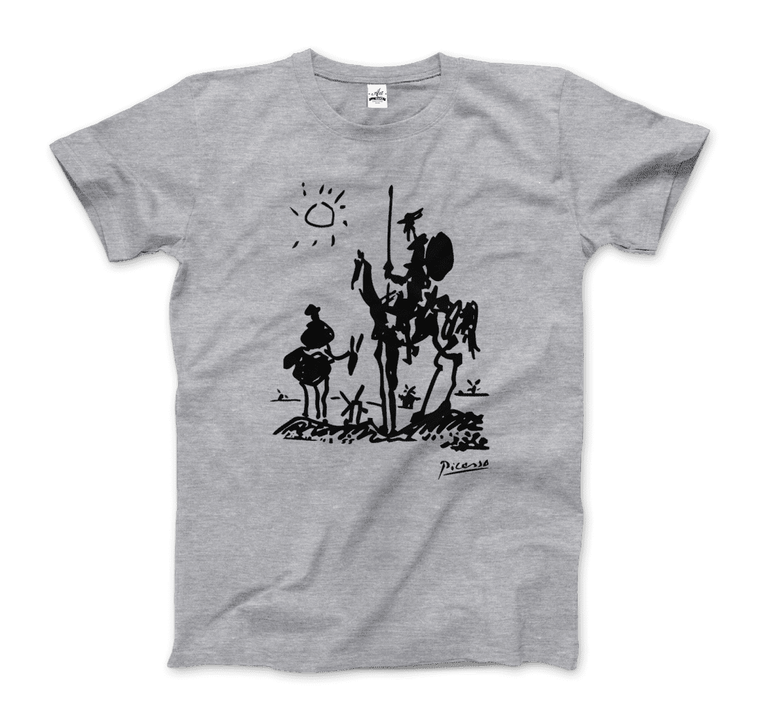 pablo-picasso-don-quixote-de-la-mancha-1955-artwork-t-shirt-art-o-rama-animal-animals-style_234.png Pablo Picasso Don Quixote of La Mancha 1955 artwork t-shirt - Image 1