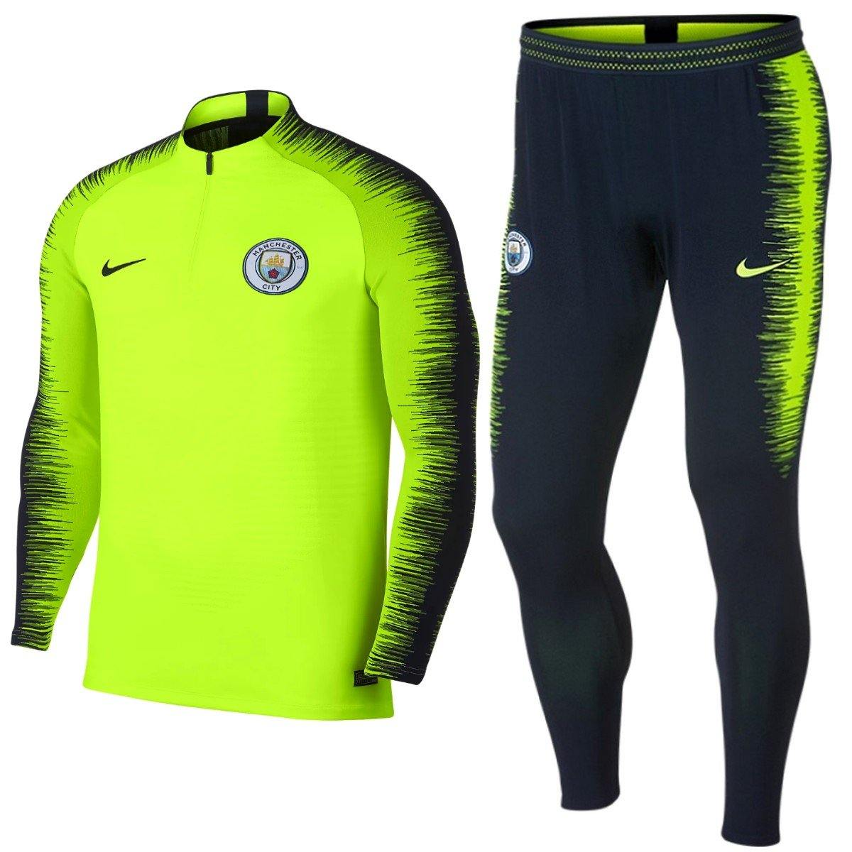pantalone_tecnico_city_manchester_vapor_knit_tuta_tecnica_survetement_ensemble_technique_trainingsanzug_suit_set_chandal_jaune_fluo_yellow.jpg Manchester City FC fluo Vaporknit Technical Soccer Tracksuit 2019 - Nike - Image 1