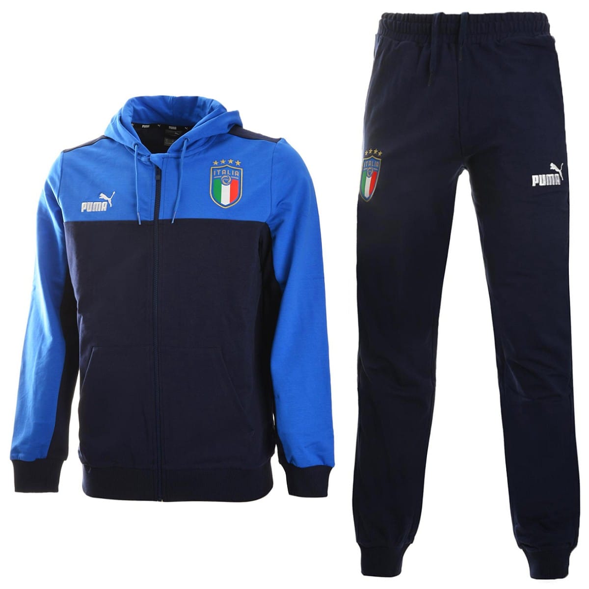 puma-italy-fan-cotton-tracksuit-set-hoodie-pants.jpg Italy Casual Fans cotton presentation tracksuit 2022/23 - Puma - Image 1