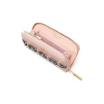 Ellen Pink Vegan Zip Around Wallet - Image 4