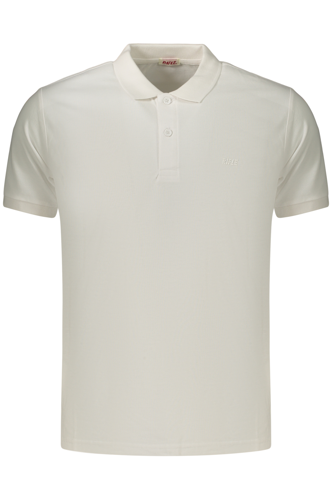 riflepolomanichecorteuomobianco_1-1.jpg RIFLE POLO SHORT SLEEVE MEN'S WHITE - Image 1