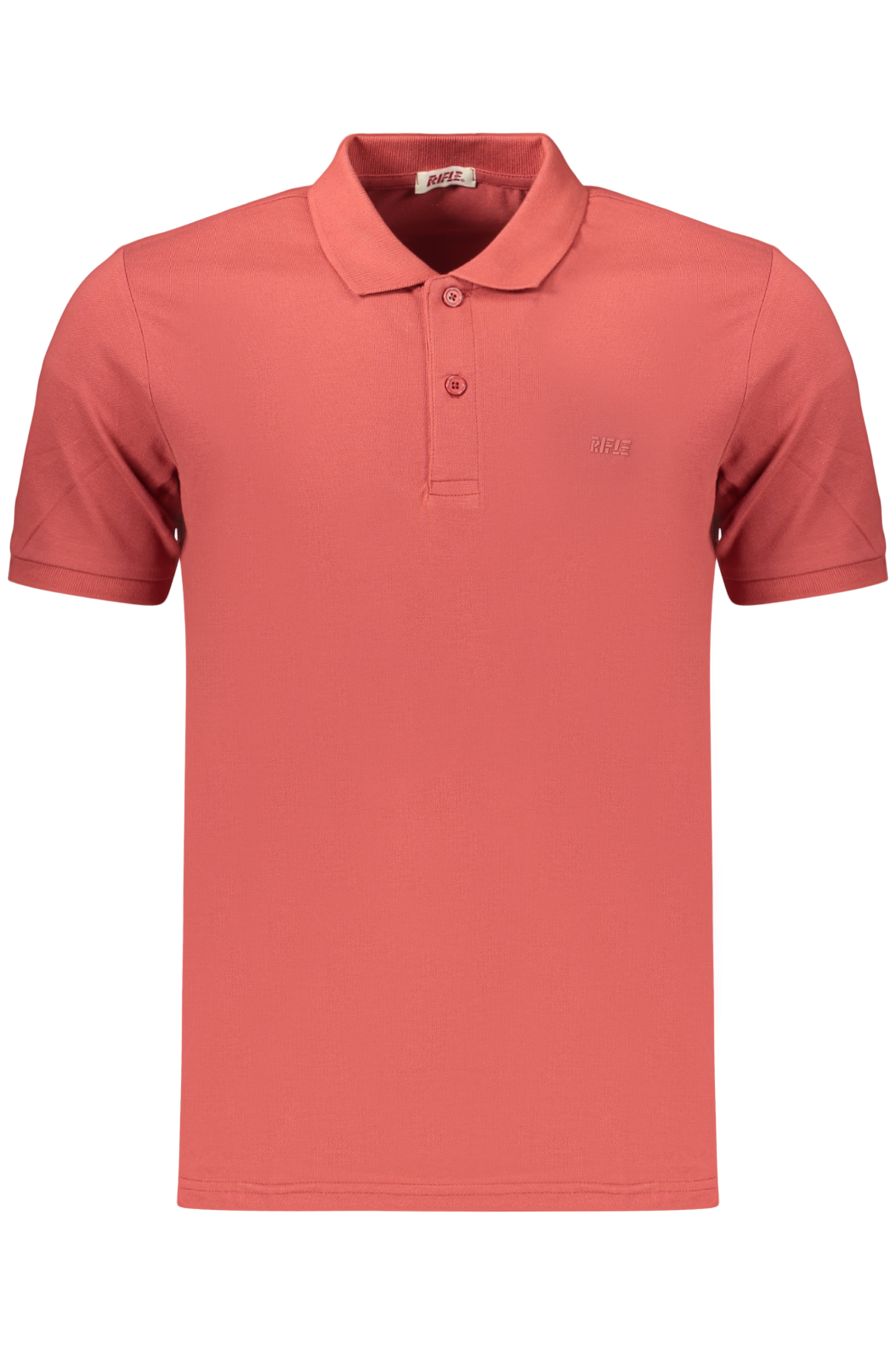 riflepolomanichecorteuomorosso_1.jpg MEN'S RED SHORT-SLEEVE RIFLE POLO - Image 1