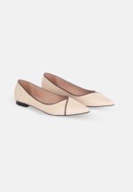 Ariri Beige Leather Ballerinas - Image 2
