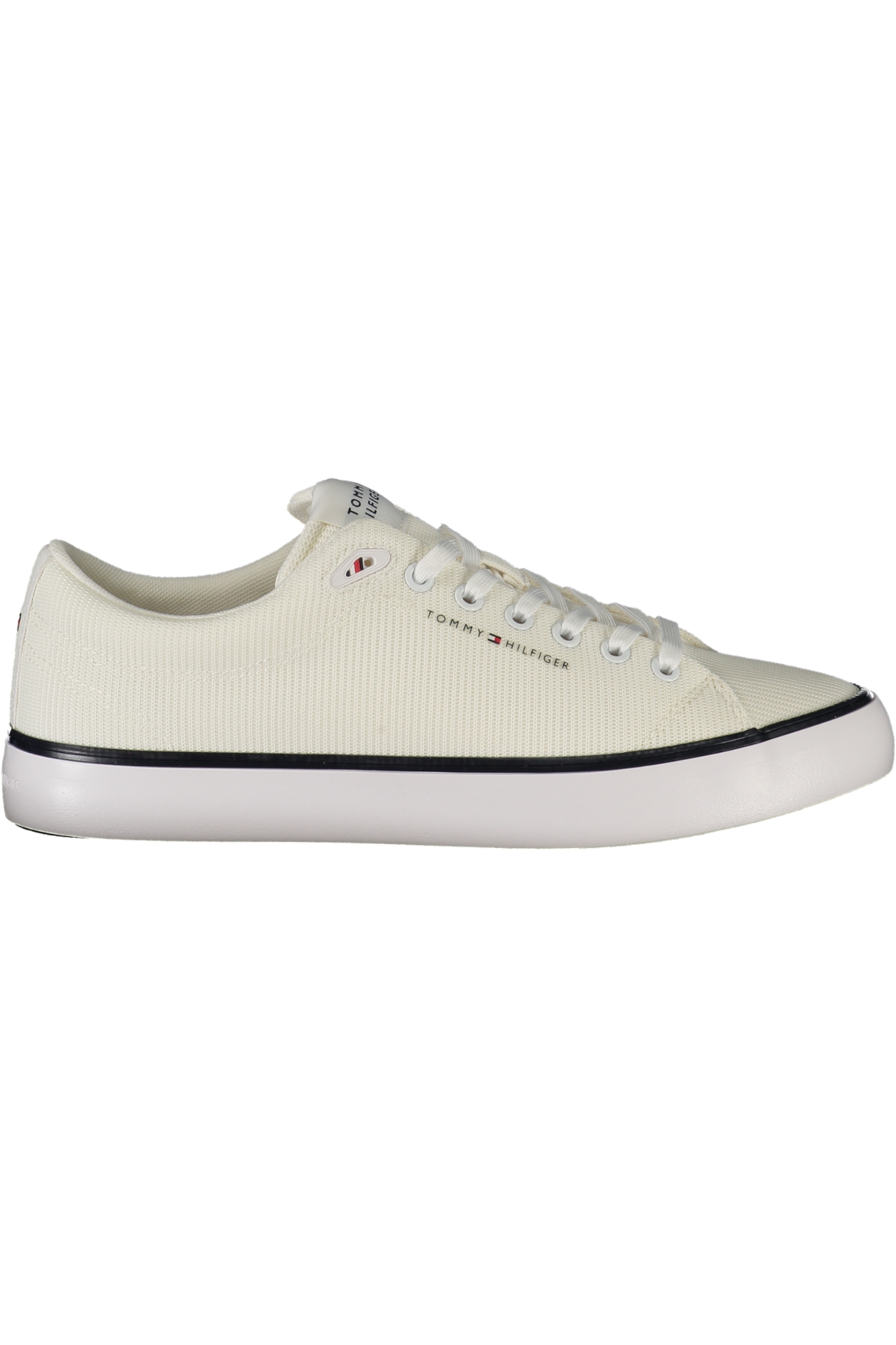 tommyhilfigercalzaturasportivauomobianco_1.jpg TOMMY HILFIGER MEN'S WHITE SPORTS SHOES - Image 1