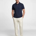Straight Cut Pants - 100% Thick Cotton, Made in France
