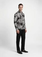 Geometric Harmony Linen Shirt - Image 2