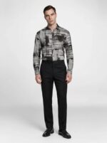 Geometric Harmony Linen Shirt - Image 3