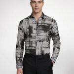 Geometric Harmony Linen Shirt