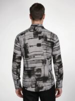 Geometric Harmony Linen Shirt - Image 4
