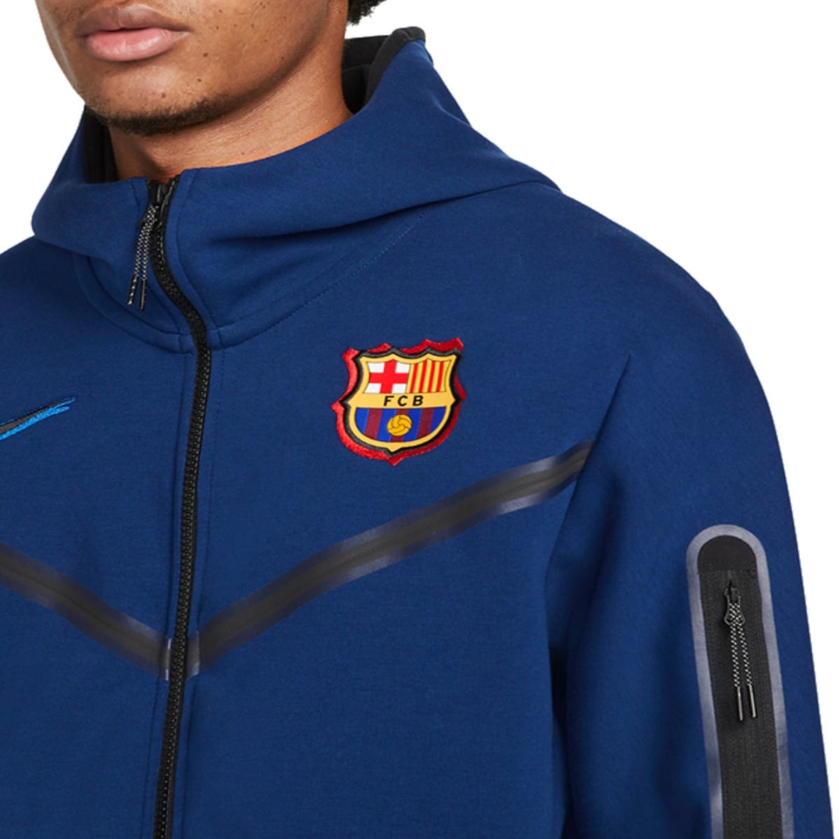 FC Barcelona Tech Fleece presentation soccer tracksuit 2022 - Nike - Image 5