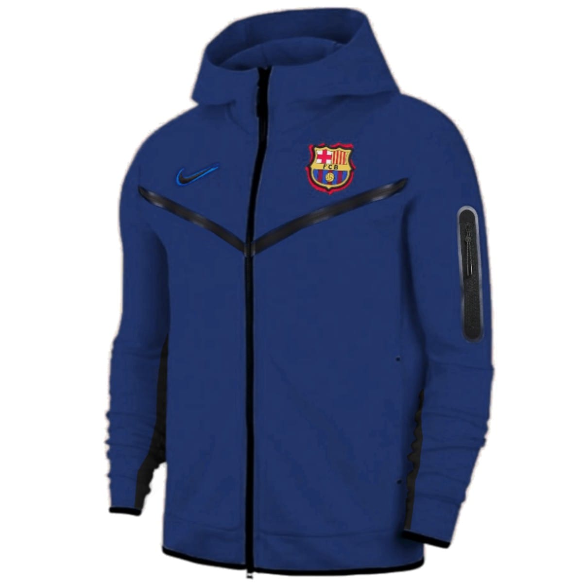 FC Barcelona Tech Fleece presentation soccer tracksuit 2022 - Nike - Image 3