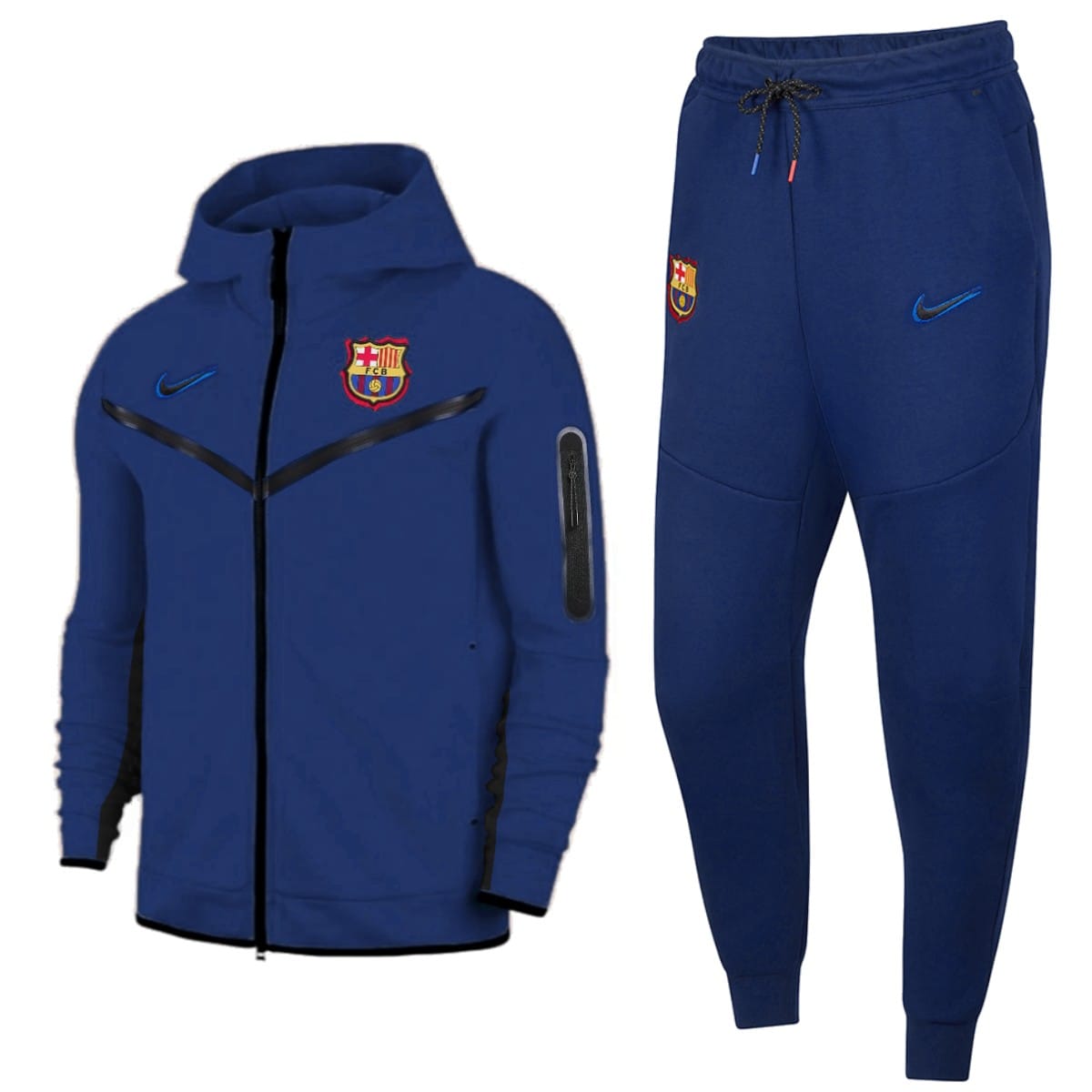 FC Barcelona Tech Fleece presentation soccer tracksuit 2022 - Nike - Image 1