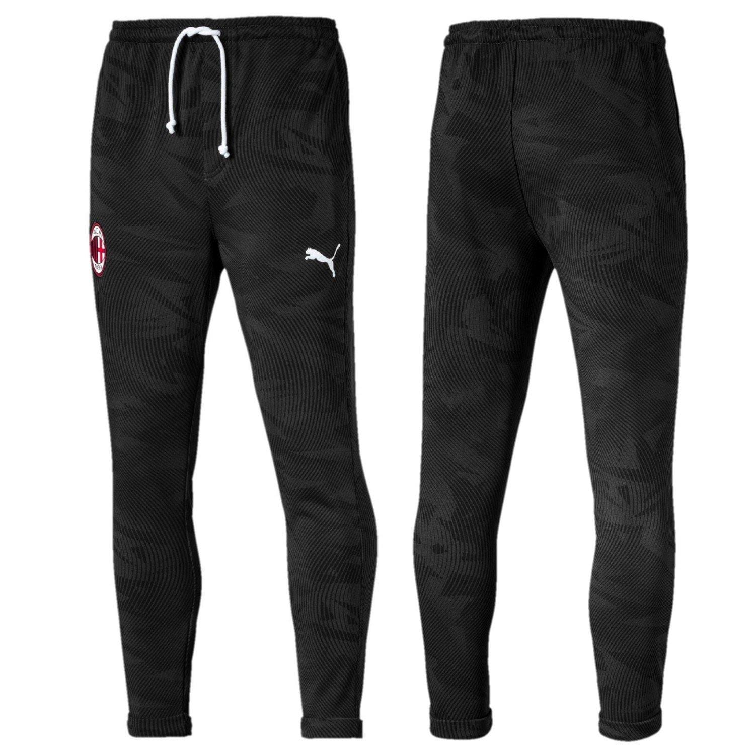 AC Milan black Casual presentation Soccer tracksuit 2019/20 - Puma - Image 4