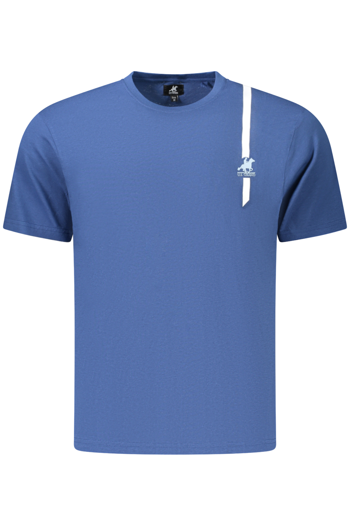 usgrandt-shirtmanichecorteuomoblu_1-1.jpg US GRAND MEN'S SHORT-SLEEVE T-SHIRT BLUE - Image 1