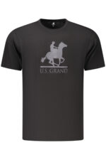 US GRAND MEN'S BLACK SHORT-SLEEVE T-SHIRT