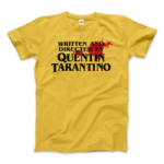 Written and Directed by Quentin Tarantino (Bloodstained) t-shirt