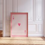 Ace of Hearts Poster · Minimal Playing Card Design · Pink Aesthetic Wall Art · Modern Love Symbol Print · Moderne Wandkunst · Print ohne Rahmen - Image 4