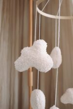 Handmade Boucle clouds white - Image 3