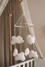 Handmade Boucle clouds white - Image 2