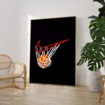 Basketball Hoop Illustration Poster · Geschenkidee · Sport Design · Minimalistische Kunst · Moderne Wanddeko · Print ohne Rahmen - Image 2