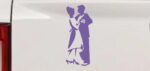 Dancing Couple Line Art Decal Car Truck Window Vinyl Sticker - Image 80