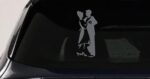 Dancing Couple Line Art Decal Car Truck Window Vinyl Sticker - Image 20