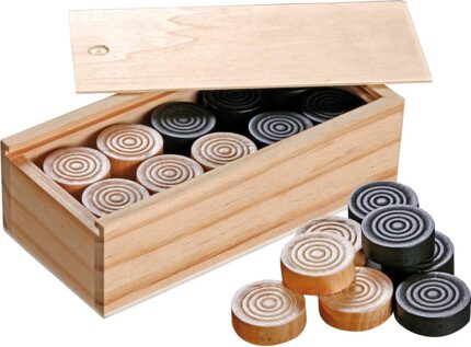 Philos checkers - wooden checkers of 30 mm - from 6 years