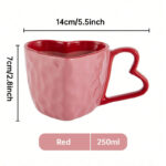Couples Red Heart Ceramic Coffee Cup - Image 3