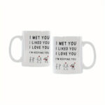 3D Ceramic Coffee Mug With Romantic Quote For Couples - Image 4