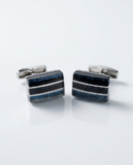 Midnight Nebula Rectangular Cufflinks - Image 2
