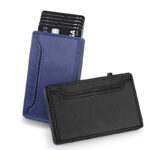 TOYFID Wallet With PU Leather Cover,Aluminum Alloy Pop Up Wallet Holder Card - Image 2